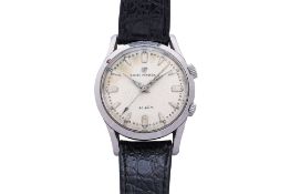 GIRARD PERREGAUX - A STAINLESS STEEL ALARM FUNCTION WRISTWATCH