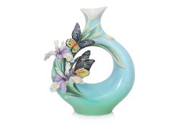 A FRANZ 'BIRDWING BUTTERFLY' PORCELAIN VASE