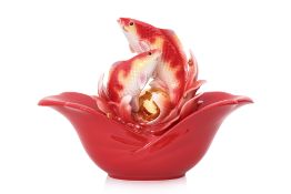 A LARGE FRANZ 'TREASURE BOWL' PORCELAIN MODEL