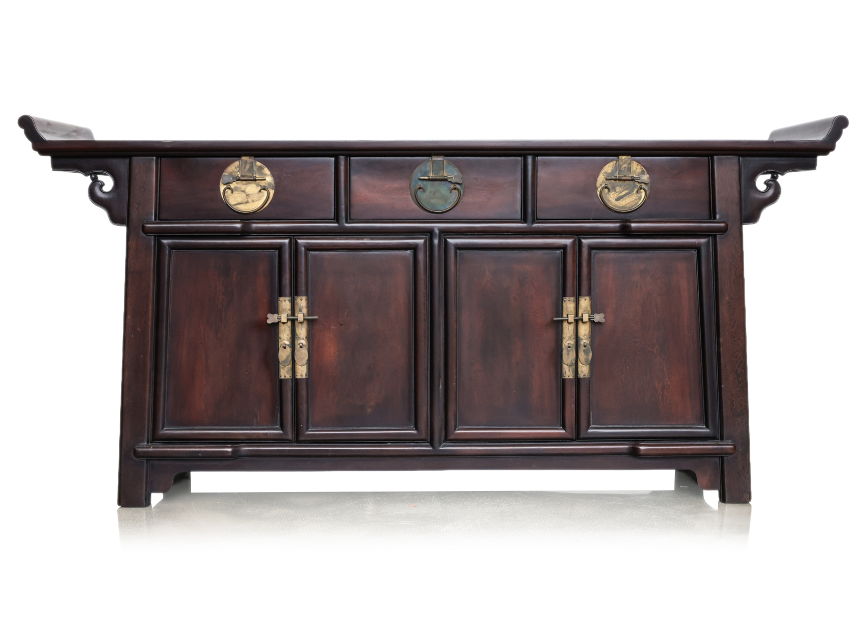 A CHINESE JICHIMU 'CHICKEN WING WOOD' SIDEBOARD - Image 2 of 5