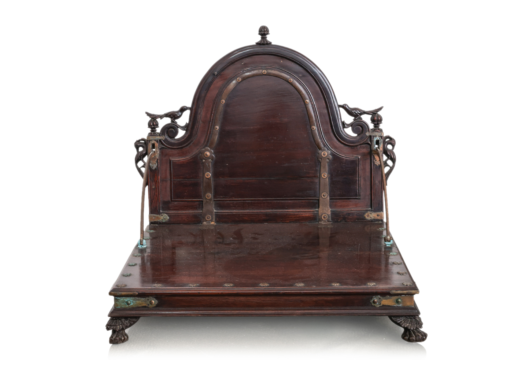 AN INDIAN TEAK TRAVELLING FOLDING CHAIR - Image 3 of 13