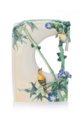 A FRANZ BAMBOO AND MORNING GLORY PORCELAIN VASE