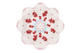 A LARGE FRANZ GOLDFISH PORCELAIN BOWL