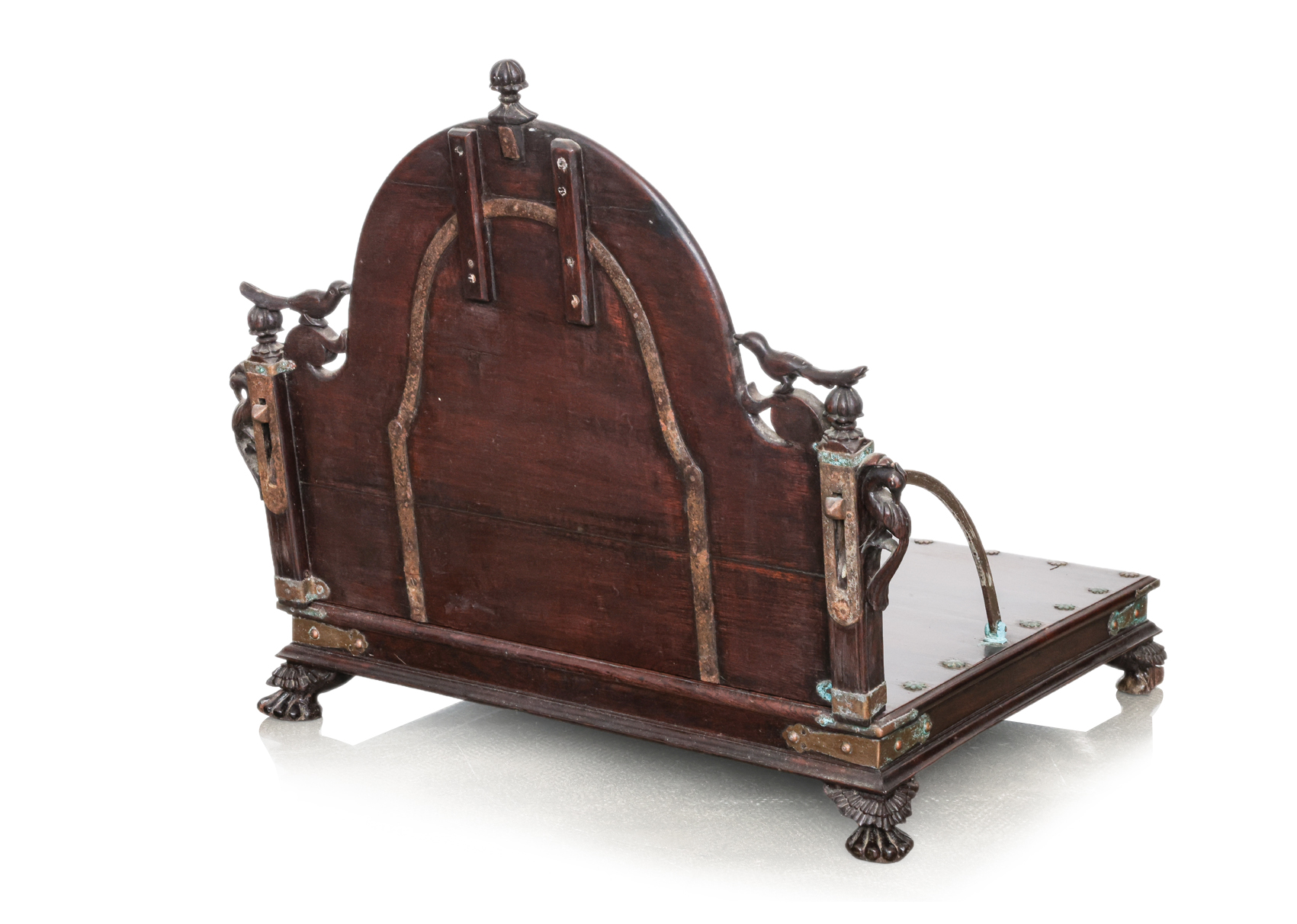 AN INDIAN TEAK TRAVELLING FOLDING CHAIR - Image 4 of 13