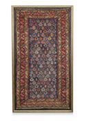 A FINE ANTIQUE CAUCASIAN FLAT WEAVE WOOL RUG