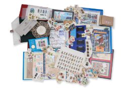 A LARGE QUANTITY OF PHILATELICS AND NUMISMATICS