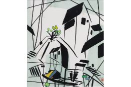 LI FUYUAN (CHINESE, B. 1942) - ABSTRACT HOUSES