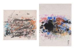 GOH BENG KWAN (INDONESIAN, B. 1937) - TWO ABSTRACT WORKS (2)