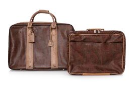ETRO - TWO PAISLEY PRINTED LUGGAGE PIECES