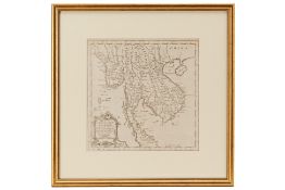 A FRENCH MAP OF MYANMAR, THAILAND AND VIETNAM (1759)