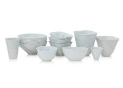 A GROUP OF ARABIA 'RICE GRAIN' PORCELAIN ITEMS (11)
