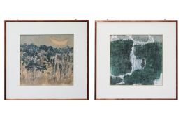 ZHAO ZHUNWANG (CHINESE, B. 1945) - TWO LANDSCAPES
