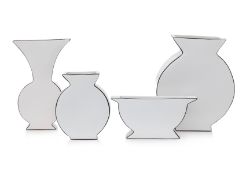 A GROUP OF FOUR MONTGOLFIER 'SILHOUETTE' VASES