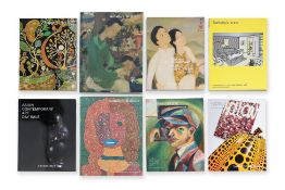 A LARGE GROUP OF CHRISTIE’S AND SOTHEBY’S CONTEMPORARY AND ASIAN ART AUCTION CATALOGUES, AND OTHERS