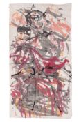 GOH BENG KWAN (INDONESIAN, B. 1937) ABSTRACT IN PINK AND ORANGE