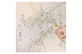 TANG JUEY LEE (MALAYSIAN, 1953-2018) - ORCHIDS AND BAMBOO
