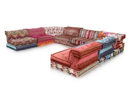 A ROCHE BOBOIS 'MAH JONG' MISSONI FABRIC MODULAR SOFA
