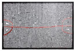JUDY WATSON NAPANGARDI (INDIGENOUS AUSTRALIAN, c.1925/35-2016) - HAIRSTRING DREAMING