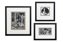 BARBARA F. SHAW (BRITISH, XX) - THREE ILLUSTRATIONS FOR 'THE MALAY PENINSULA AND ARCHIPELAGO', 1928