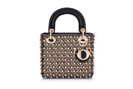 DIOR - A MINI 'LADY DIOR' BAG