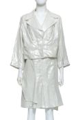 CHRISTIAN DIOR - A SILVER JACKET AND DRESS