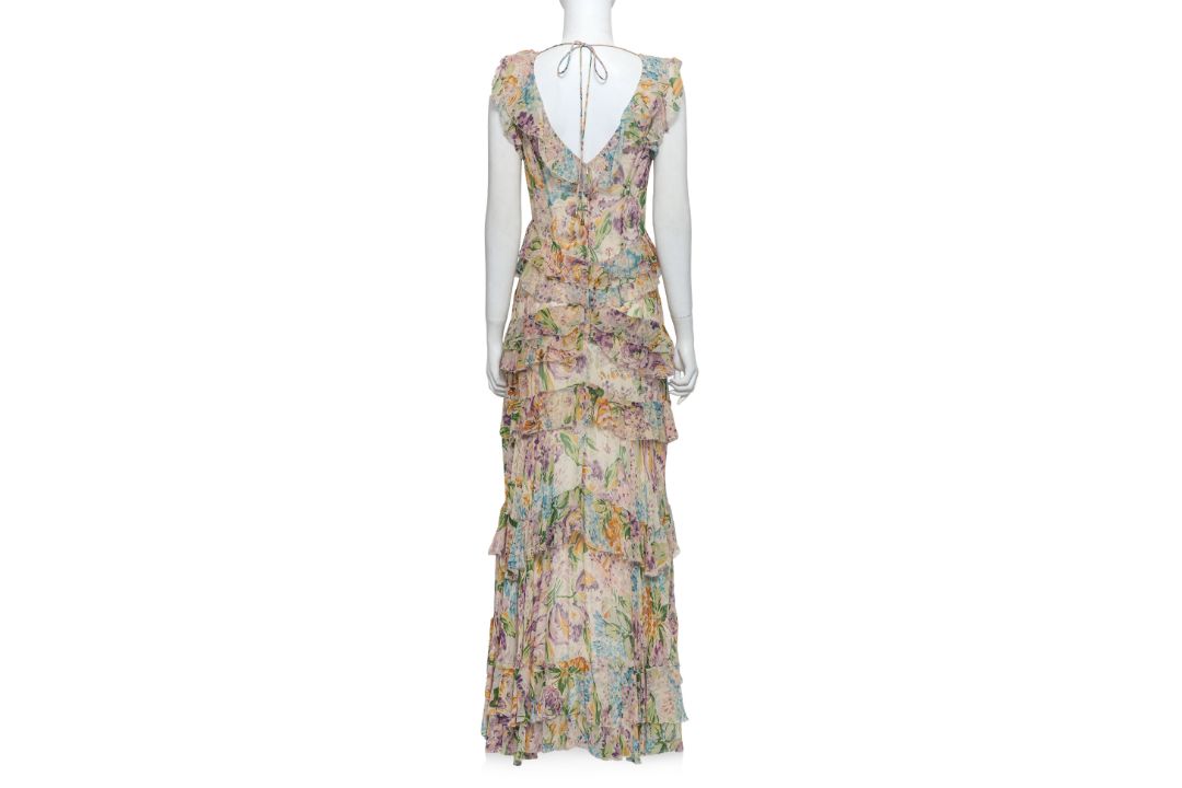 ZIMMERMANN - A FLORAL PRINT RUFFLED MAXI DRESS - Image 2 of 2
