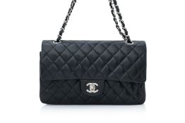 CHANEL - A LAMBSKIN CLASSIC FLAP MEDIUM BAG