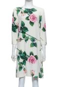 DOLCE & GABBANA - A ROSE PRINT DRESS
