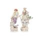 A PAIR OF LARGE MEISSEN PORCELAIN FIGURES OF A SHEPHERD AND A SHEPHERDESS - Image 2 of 4