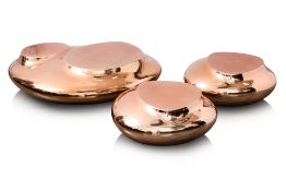 A SET OF THREE ROCHE BOBOIS 'CUTE CUT' COFFEE AND SIDE TABLES