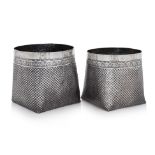 TWO SOUTH INDIAN SILVER BASKETS