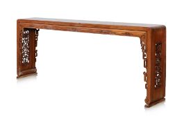 A LARGE CHINESE PINE ALTAR TABLE