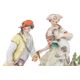 A PAIR OF LARGE MEISSEN PORCELAIN FIGURES OF A SHEPHERD AND A SHEPHERDESS - Image 4 of 4