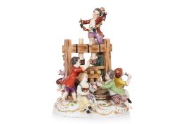 A MEISSEN PORCELAIN WINEMAKERS GROUP