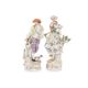 A PAIR OF LARGE MEISSEN PORCELAIN FIGURES OF A SHEPHERD AND A SHEPHERDESS - Image 1 of 4
