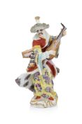 A MEISSEN PORCELAIN MALABAR FIGURE