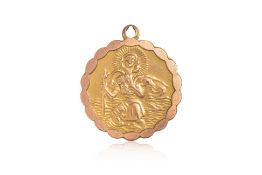A 'ST. CHRISTOPHER' CHARM