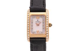 A CONCORD DIAMOND VENETO 18K YELLOW GOLD WATCH