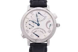 A MAURICE LACROIX MASTERPIECE DOUBLE RETROGRADE WATCH