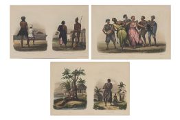 A GROUP OF THREE INDIAN ETHNOGRAPHIC AQUATINTS, ARTHUS BERTRAND AFTER EDMOND-FRANCOIS PARIS, C. 1835