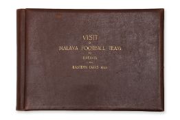 A MALAYA FOOTBALL TEAM TOUR OF BATAVIA 1923 SOUVENIR PHOTOGRAPH ALBUM