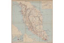 FEDERATION OF MALAYA AND SINGAPORE MAP, 1948