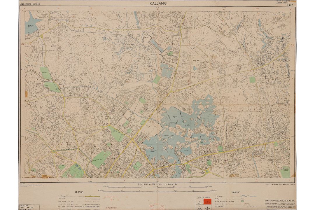 A LARGE SURVEY MAP OF KALLANG, 1959 - Image 1 of 3