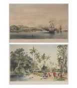 TWO VIEWS OF SAMBOANGAN, JULES DUMONT D'URVILLE, C. 1841-46