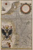 RHENUS, MOSELLA, VAHALIS, MOSA... WILLEM JANSZOON BLAEU, 1635