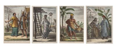 A GROUP OF FOUR INDONESIAN ETHNOGRAPHIC ENGRAVINGS, JOHAN NIEUHOFF, 1732