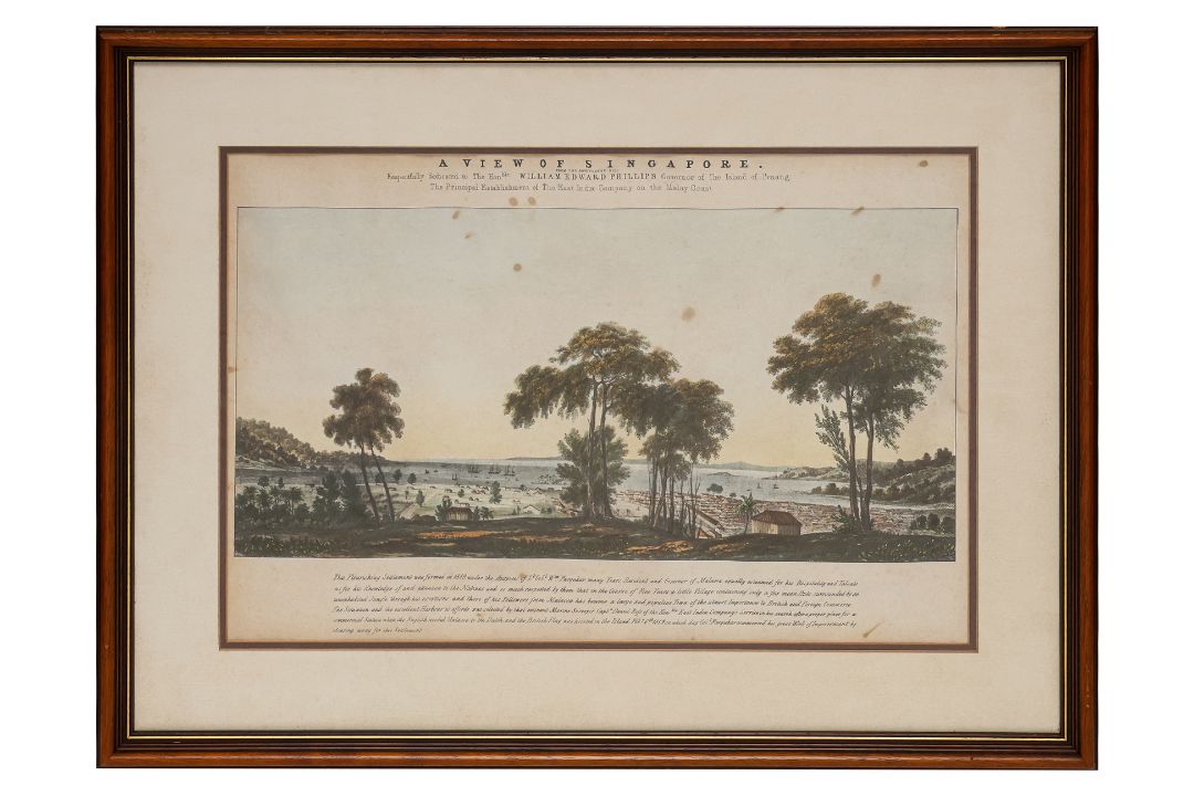 A VIEW OF SINGAPORE FROM GOVERNMENT HILL, ROBERT JAMES ELLIOT, 20TH CENTURY - Image 5 of 5