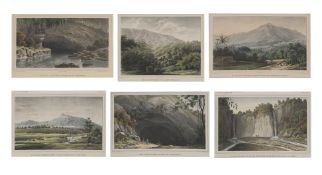 A GROUP OF SIX LITHOGRAPHS OF VIEWS OF JAVA, C. J. TEMMINCK, C. 1839-47