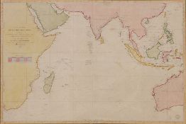 CARTE GENERALE DE LA MER DES INDES, PIERRE DAUSSY, 1841