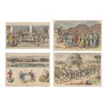 A GROUP OF FOUR ENGRAVINGS OF SINGAPORE, 19TH CENTURY